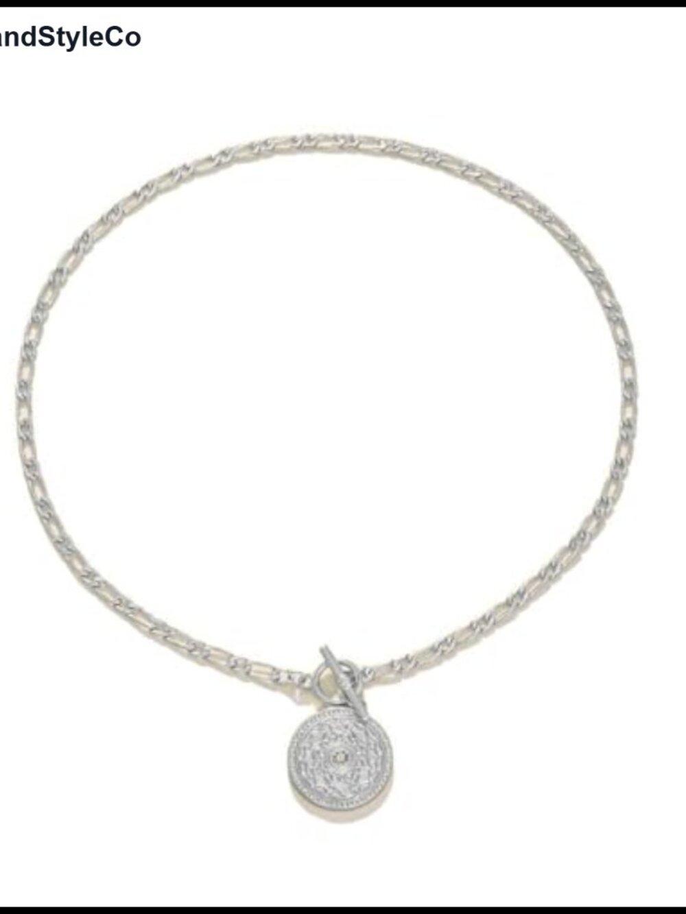 Coin Toggle Necklace for Women Punk Medallion OT Pendant Statement Jewelry